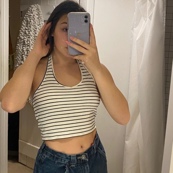 Striped halter top - Picture 2 of 2